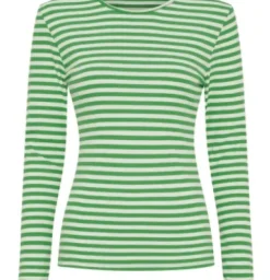 Marta Josiane Bluse Grøn-Offwhite