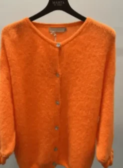 Marta Juliana Cardigan Neon Orange