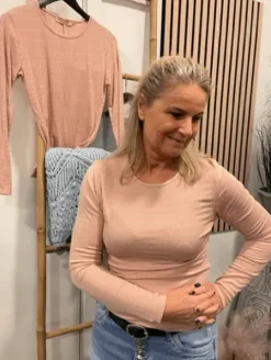 Marta Rosa-Gold T-shirt Med Lange Ærmer