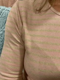 Marta Rosa-Gold T-shirt Med Lange Ærmer