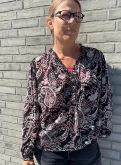 Moliin Geneva Bluse I Sort Print