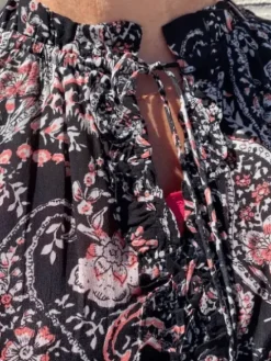 Moliin Geneva Bluse I Sort Print