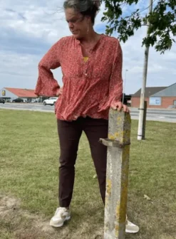 Moliin Ivy Bluse I Rødt Print