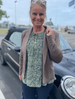 Moliin Michelle Bluse I Grønt Print