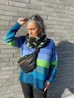 N.O.K Amica Strik – Multi Blå/Grøn Stribet