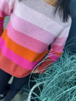 N O K Amica Strik Rosa-Pink Stribet