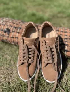 Philip Hog Sofia Cognac Farvet Ruskind Sneakers