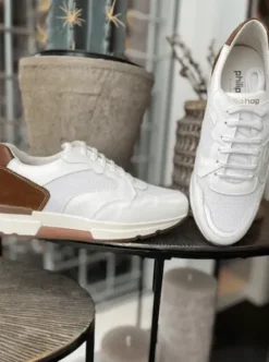 Philip Hog Thea Camel/Offwhite Sneakers