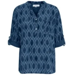Sorbet Alexa Wa-Ve Bluse Navy/Print