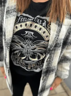 Sorbet Rockstar T-Shirt – Sort/M Guld