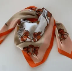 Three M Orange-Beige Tørklæde – To2415