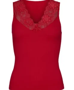 Tim & Simonsen Belen V-lace Blondetop Rosso/Rød