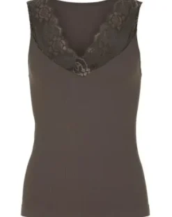 Tim & Simonsen Belen V- Lace Coffee Blondetop