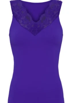 Tim & Simonsen Belen V-Lace Top Bluette