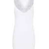 Tim & Simonsen Plus Size Hvid Belen-V Blondetop