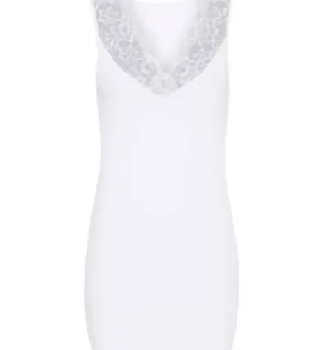 Tim & Simonsen Plus Size Hvid Belen-V Blondetop