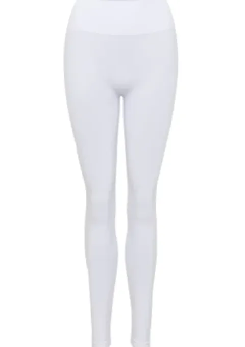 Tim & Simonsen Plus Size Hvid High Waist Leggings